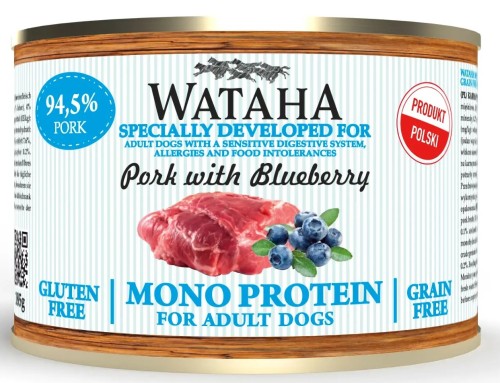 Wataha Mono Wieprzowina Borówka 185g
