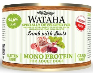 Wataha Mono Jagnięcina Buraki 185g