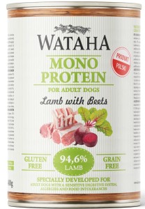Wataha Mono Jagnięcina Buraki 400g