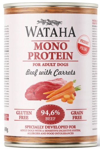 Wataha Mono Wołowina Marchewka 400g