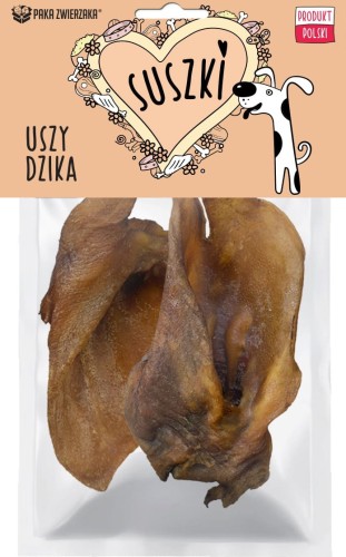 Paka Zwierzaka Suszki Ucho Dzika 2szt