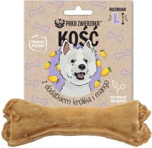 Paka Zwierzaka Kość z Dodatkiem Królika i Mango L