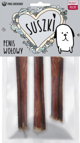 Paka Zwierzaka Suszki Penis Wołowy 3szt