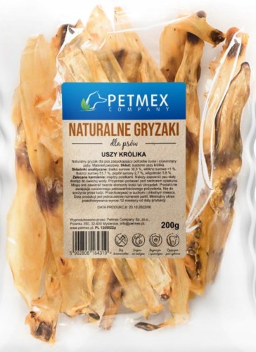 Petmex Ucho Królicze 200g