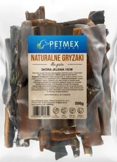 Petmex Skóra Jelenia 15cm 500g