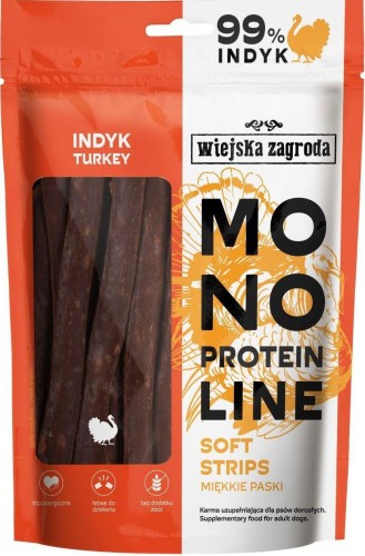 Wiejska Zagroda Przysmak Paski Mono Indyk 100g