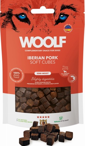 WOOLF Soft Cubes Monoprotein Iberian Pork 100g