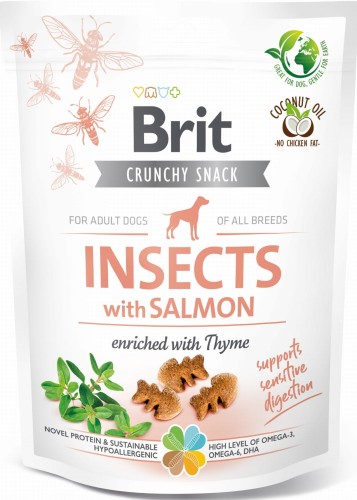 Brit Care Crunchy Cracker Insect Salmon 200g