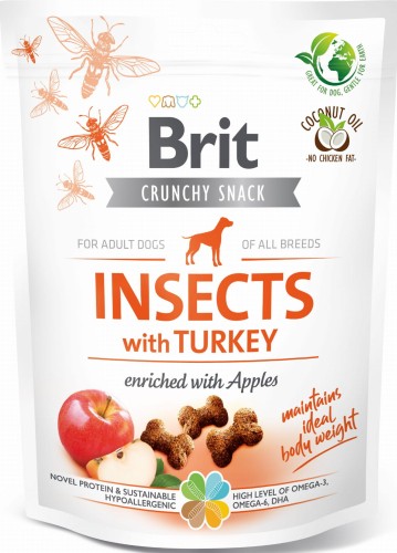 Brit Care Crunchy Cracker Insect Turkey 200g