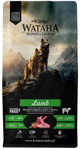 Wataha Sucha Karma Medium/Large Jagnięcina Ryż 12kg
