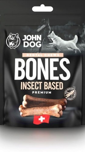 JohnDog SOFT Dental Kości Insekt 120g 2 szt