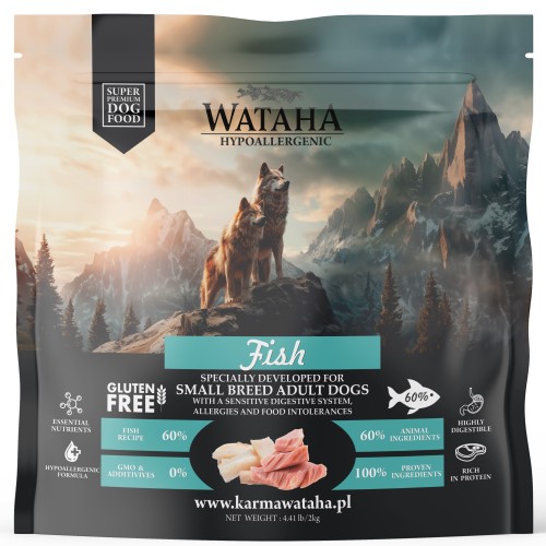 Wataha Sucha Karma Small Ryba Ryż 2kg