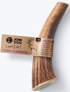 JohnDog Poroża jelenia hard M