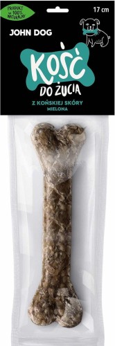 JohnDog Kość z końskiej skóry mielona 17cm