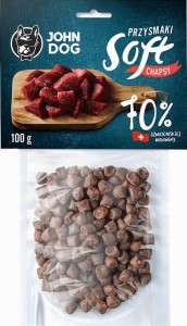 JohnDog SOFT Chapsy wołowina szwajcarska 70% 100g