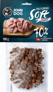 JohnDog SOFT Chapsy kurczak szwajcarski 70% 100g