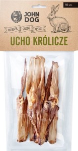 JohnDog Ucho królicze 10szt