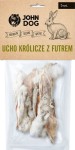 JohnDog Ucho królicze z futrem 5szt