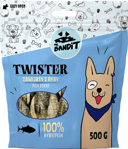 Mr.Bandit Twister Fish Skin Twists 500g