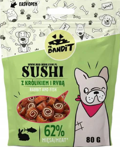 Mr. Bandit Sushi Rabbit & Fish 80g
