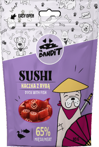Mr. Bandit Sushi Duck & Fish 80g