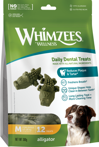 Whimzees Aligator M 12szt