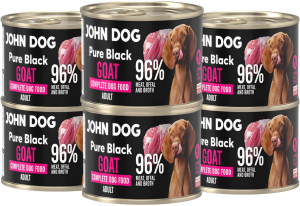 John Dog Pure Black Adult Kozina 6x200g
