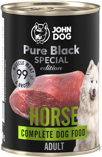 John Dog Pure Black Special Adult konina 400g
