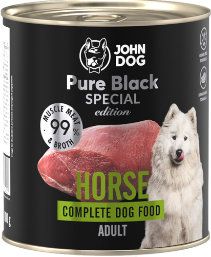 John Dog Pure Black Special Adult konina 800g