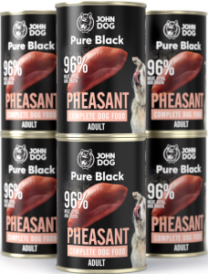 John Dog Pure Black Adult bażant 6x400g