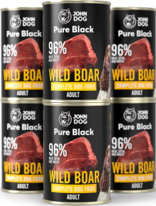 John Dog Pure Black Adult dzik 6x400g