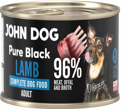 John Dog Pure Black Adult Jagnięcina 200g