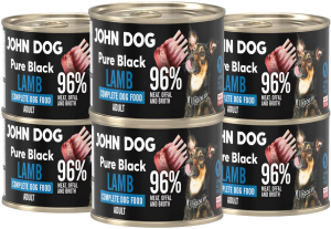 John Dog Pure Black Adult Jagnięcina 6x200g