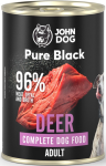 John Dog Pure Black Adult jeleń 400g