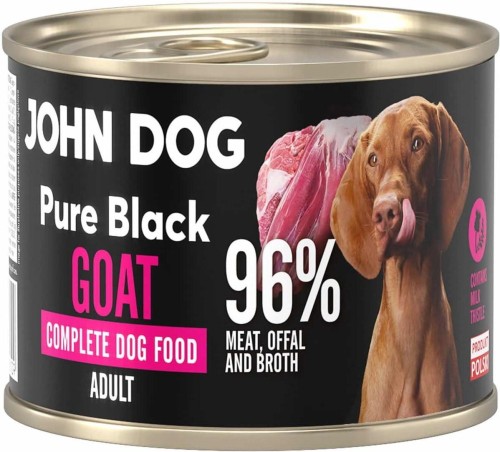 John Dog Pure Black Adult Kozina 200g