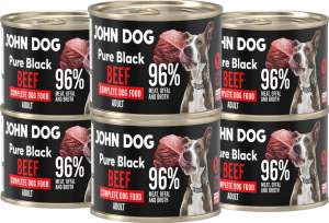 John Dog Pure Black Adult Wołowina 6x200g