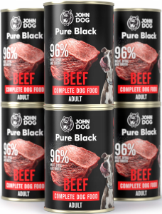John Dog Pure Black Adult wołowina 6x400g