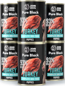 John Dog Pure Black Puppy indyk 6x400g