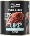 John Dog Pure Black Puppy indyk 6x800g