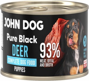 John Dog Pure Black Puppy Jeleń 200g