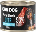 John Dog Pure Black Puppy Jeleń 6x200g