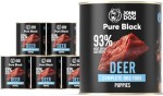 John Dog Pure Black Puppy jeleń 6x800g