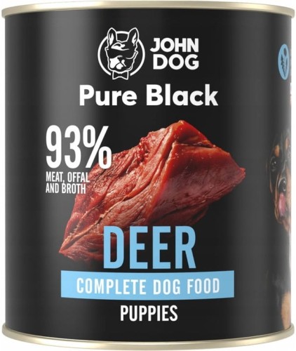 John Dog Pure Black Puppy jeleń 800g