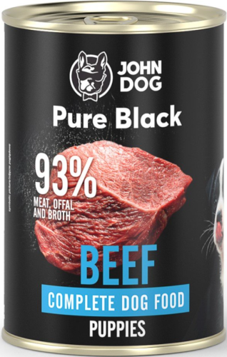 John Dog Pure Black Puppy wołowina 400g
