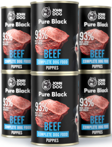 John Dog Pure Black Puppy wołowina 6x400g