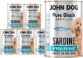 John Dog Pure Black Sensi Sardynka Hypoallergenic 6x400g