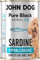 John Dog Pure Black Sensi Sardynka Hypoallergenic 6x400g