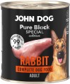 John Dog Pure Black Special Adult Królik 6x800g