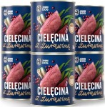 JohnDog Berry Adult Cielęcina z żurawiną 6x800g