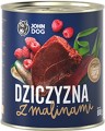 JohnDog Berry Adult Dziczyzna z malinami 6x400g